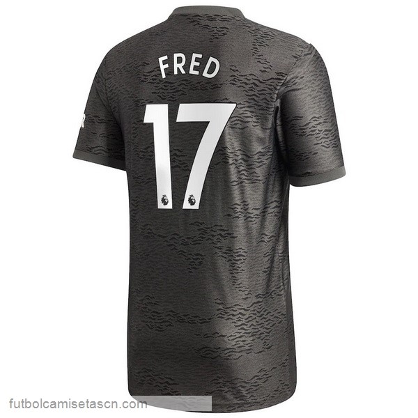 Camiseta Manchester United NO.17 Fred 2ª 2020/21 Negro